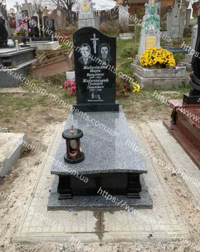 Одинарний пам’ятник з граніту №104