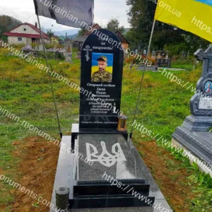 Одинарний пам'ятник з граніту №166