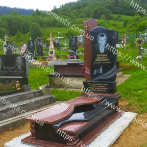 Одинарний пам'ятник з граніту №165